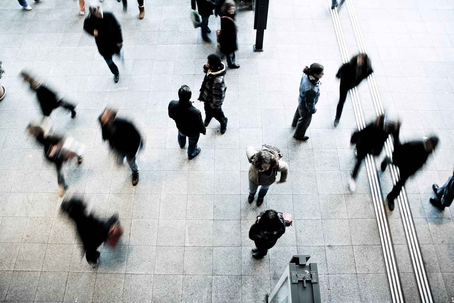 birds eye view of people